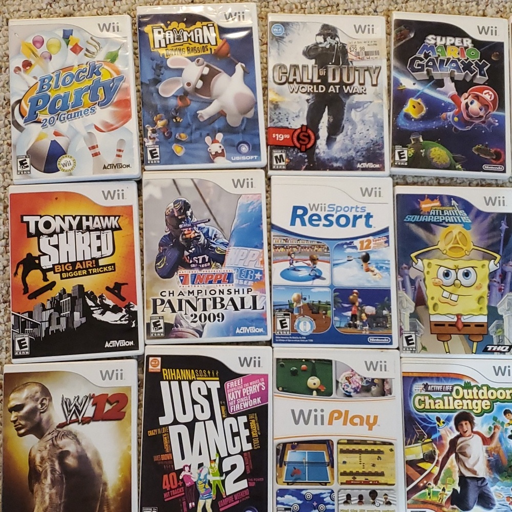 Wii games 22 pieces  bundle